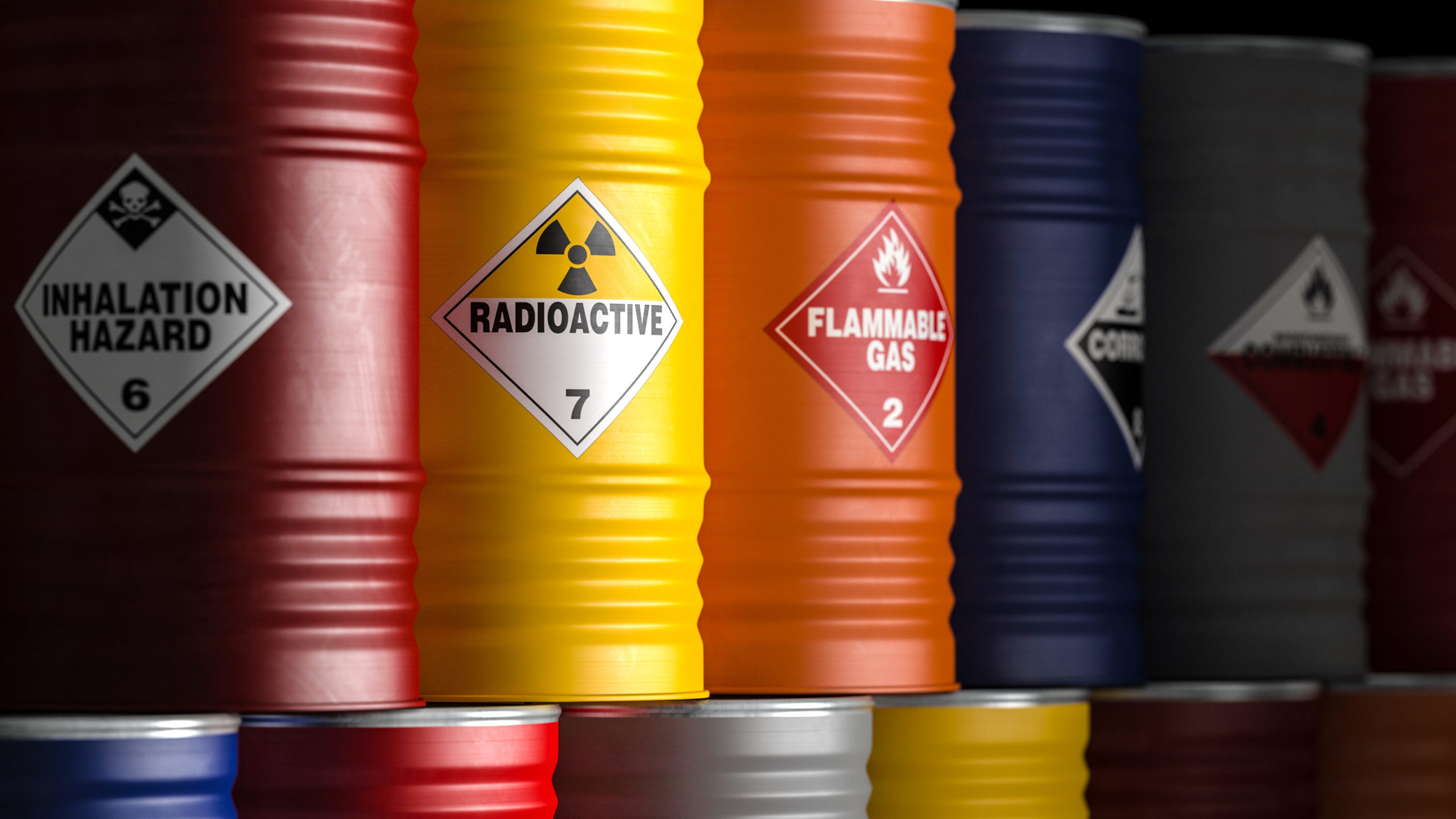 labels on hazardous barrels